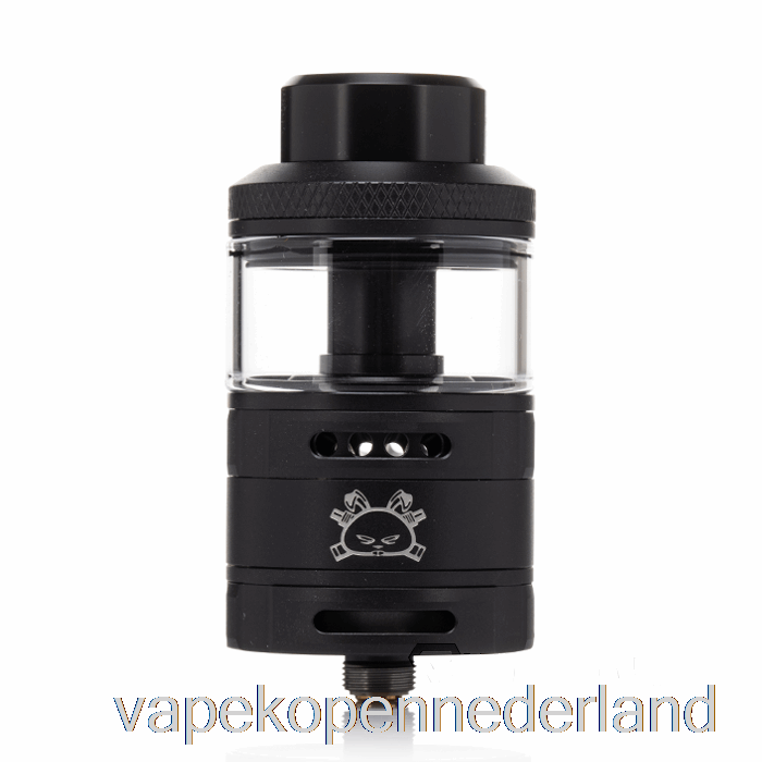 Vape Nederland Hellvape Vet Konijn 28mm Rta Zwart Met Wit Logo